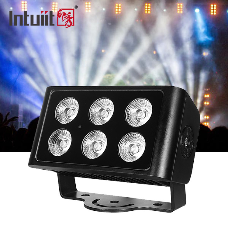 RGBW LED éclairage d'inondation RGBW 4in1 ville couleur lumière 6 * 5w extérieur LED lave-murs lumières de scène