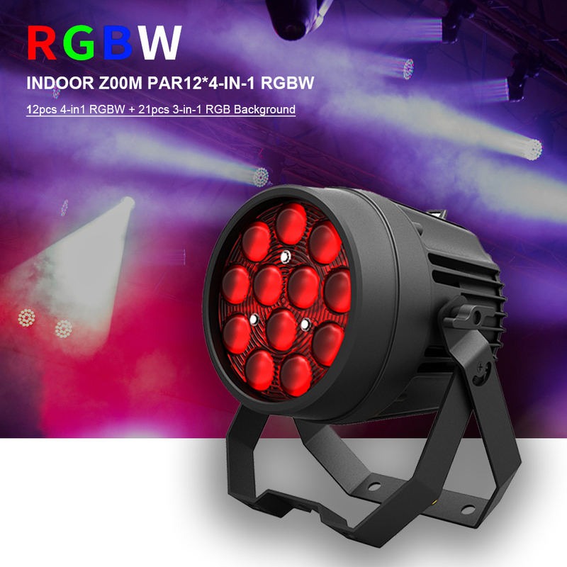 12x10W Puissantes lumières de discothèque DMX 512 Son activé par LED