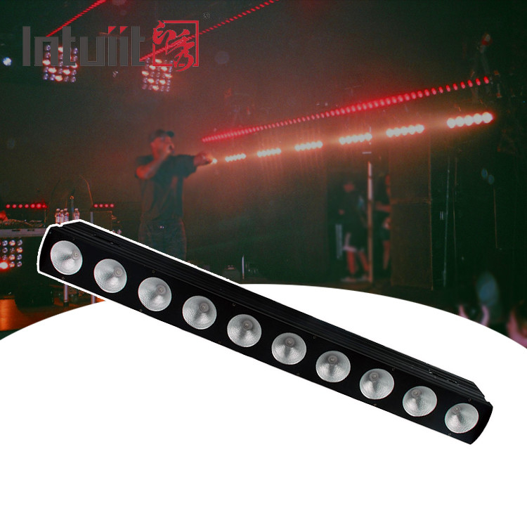 10x9W RGB DMX 3in1 LED lampe de lavage de paroi lumière linéaire de la barre de lavage