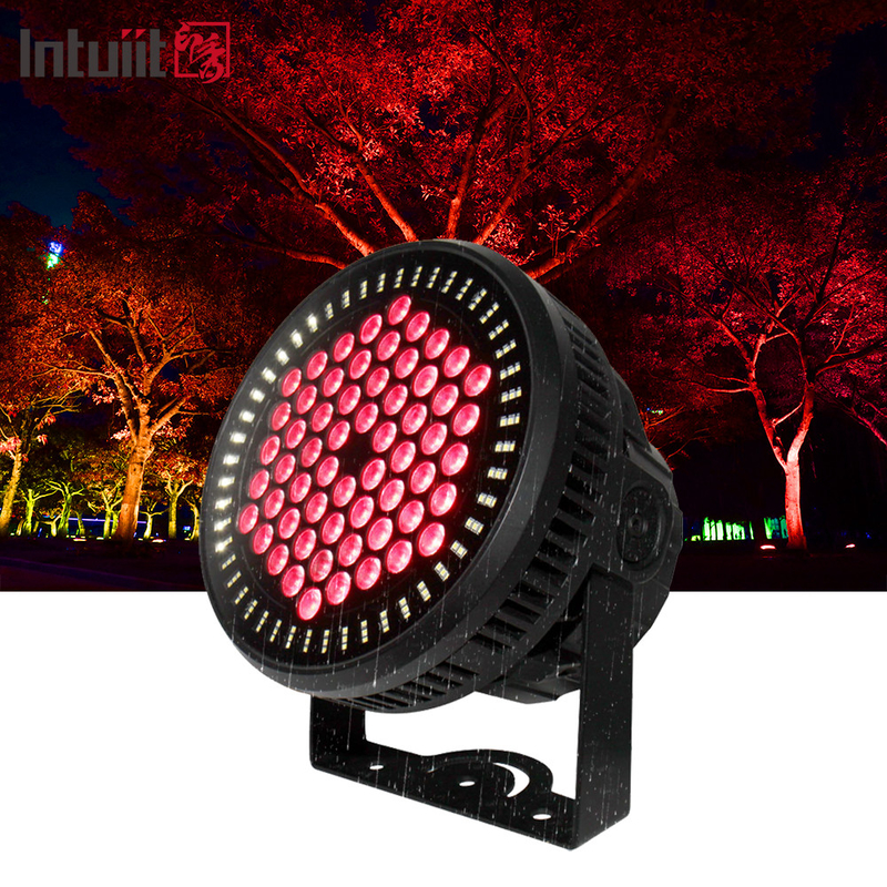 60*12W RGBW 4 en 1 IP65 imperméable à l'eau extérieur DMX 512 LED Par lumière Pour la scène de discothèque mariage DJ