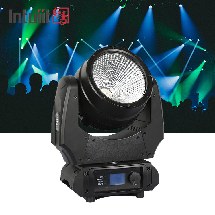 RGBW Tête mobile LED COB 200W Faisceau DJ Event Concert Laveuse Tête mobile