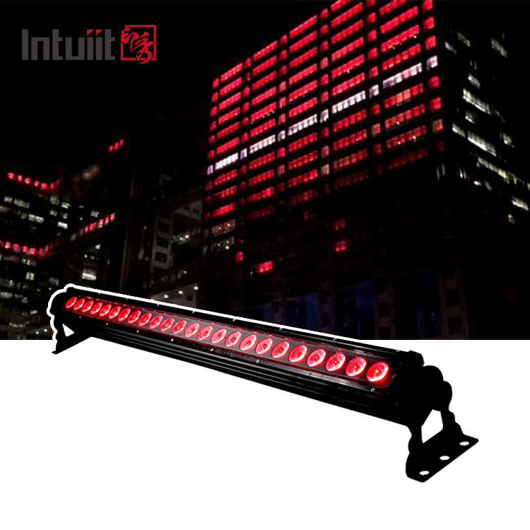Lumière de scène LED extérieure IP65 24pcs avec DMX RDM Led Wall Wash Light 24 Eyes Rgb Led Bar Light