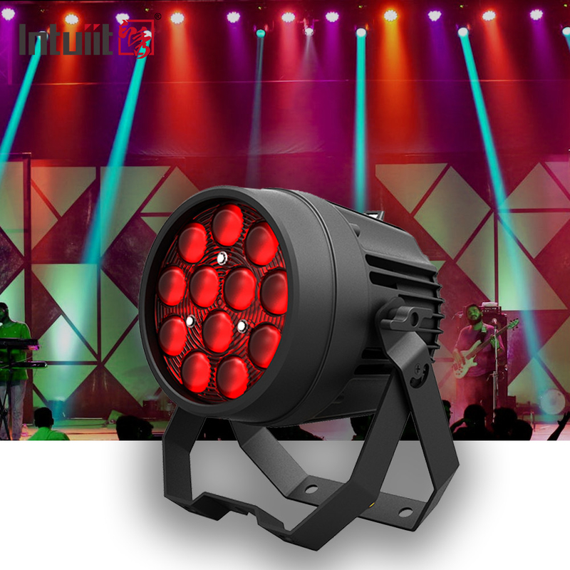 DJ de mariage 12x10W RGBW 4in1 Led Plate Par Can Scene Lights Pour Disco Noël