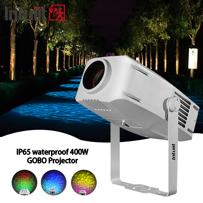 Lampe à motifs d'eau colorée extérieure de 400w à effet de club de nuit Led Lumière Ip65 Lumière de paysage imperméable Lumière Gobo Projecteur