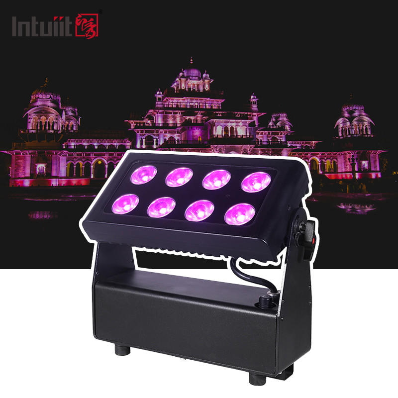 IP65 8x15w RGBW 4in1 LED Inondation de la ville couleur laveuse d'éclairage pour bâtiment extérieur
