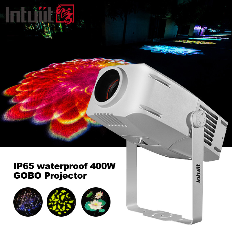IP65 400W Gobo Led Projector Proyecteur de lumière promotionnelle étanche Proyecteur de lumière extérieure Led Projector Logo