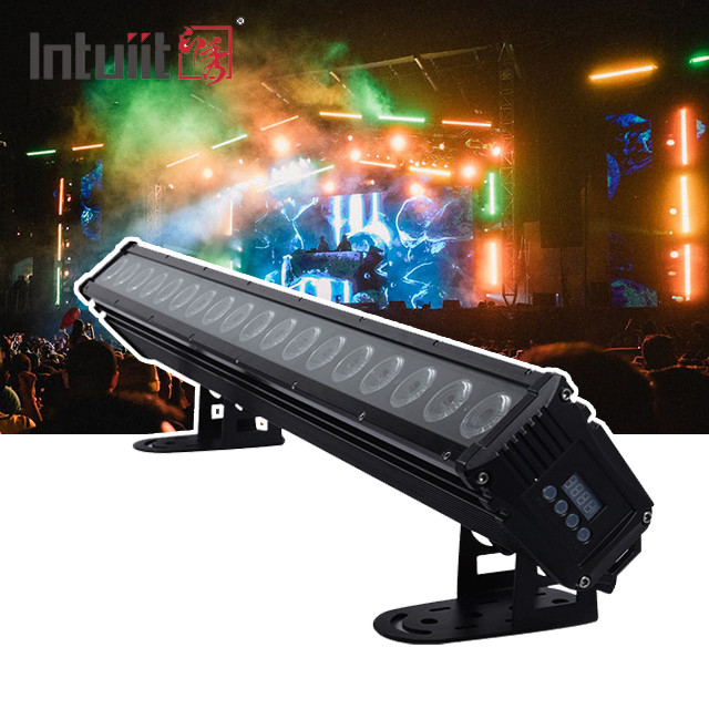 18x8W LED lave-vaisselle murale bar d'éclairage extérieur 4in1 avec dmx512 lumières pour l'extérieur du bâtiment