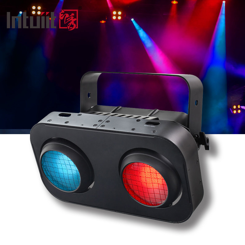 Éclairage du public de scène 2 yeux RGBW 4in1 aveugle à cob led 200W pour Disco Éclairage de scène