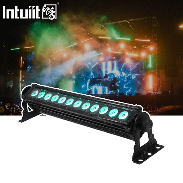 12X3W Nouveau design Laveuse murale LED extérieure IP65 imperméable à l'eau DMX RGBW Laveuse murale LED