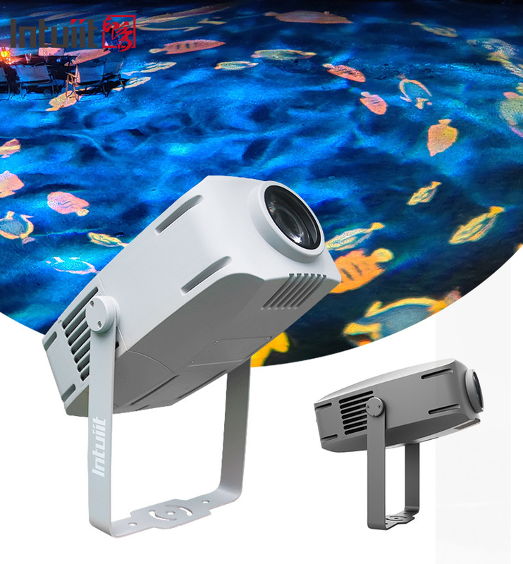 200 watts à l'extérieur imperméable à l'eau Gobo ondes d'eau bleu dynamique ondulation effet de scène Logo Gobo lumière LED projecteur