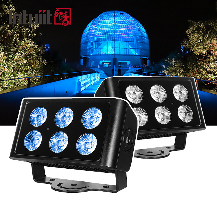 6x5W 4in1 RGBW LED DMX Wall Wash lumières IP65 extérieures LED ville couleur lumière Scène Performance DJ Party Light