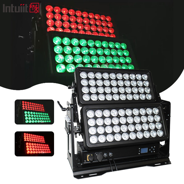 400W 800W 1500W IP65 à l'extérieur résistant à l'eau Ville Couleur RGBW Strobe Éclairage de scène Dmx Led Wall Washer Light