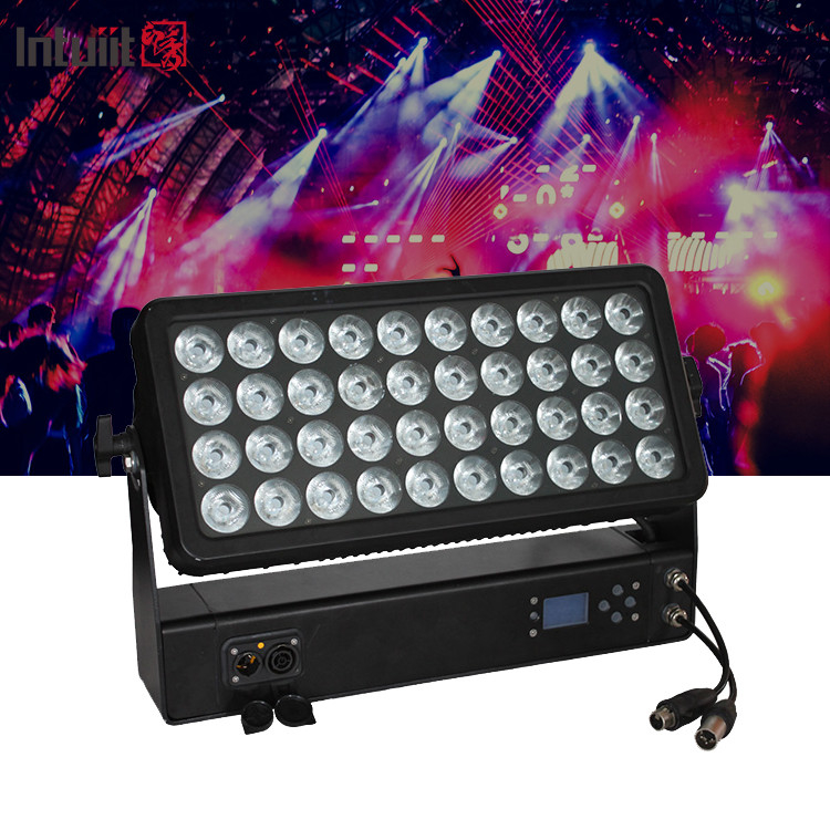 400W extérieur résistant à l'eau ville couleur 40x10W RGBW 4in1 LED Wall Wash Light IP65