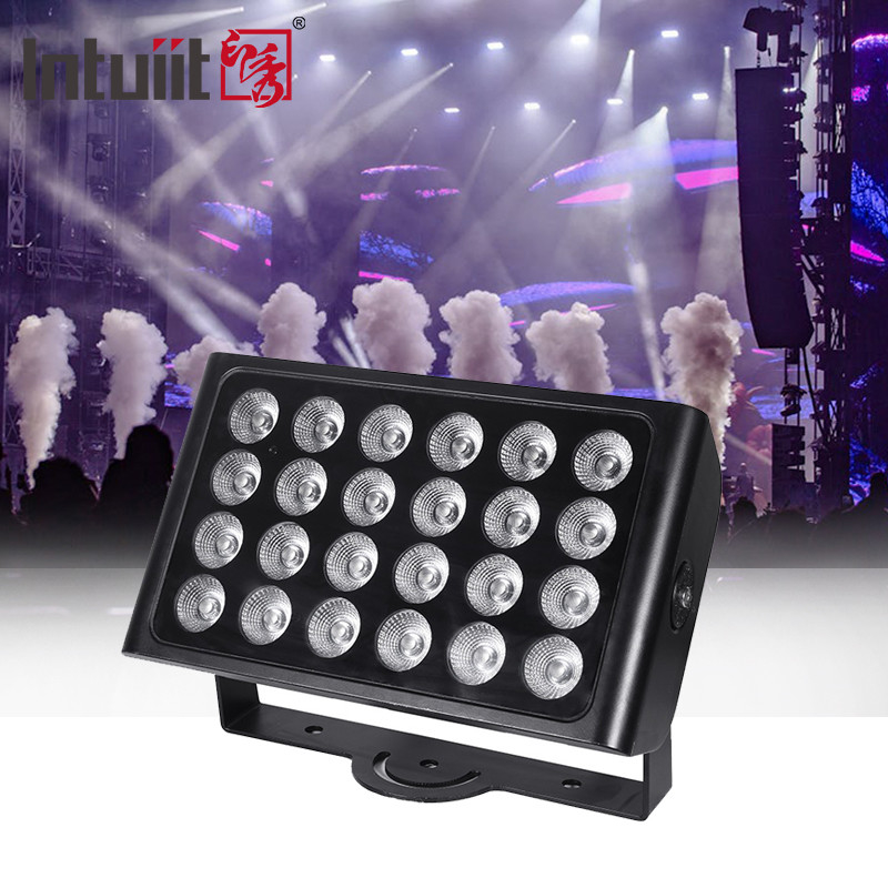 IP65 résistant à l'eau Couleur de la ville DMX512 24x10w RGBW Extérieur Led Wall Washer Flood Light