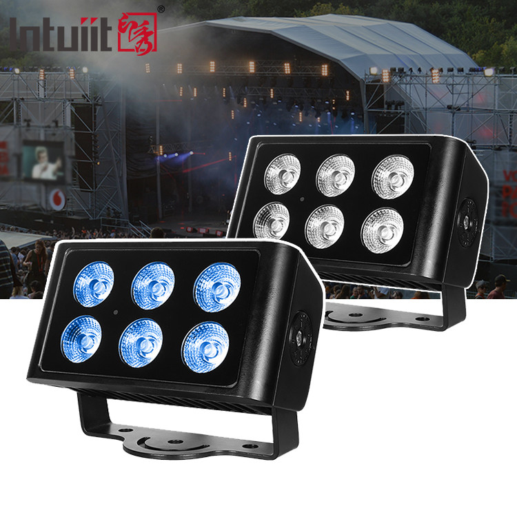 6x5W DMX RGBW 4 en 1 LED extérieur Lave-vaisselle à l'extérieur