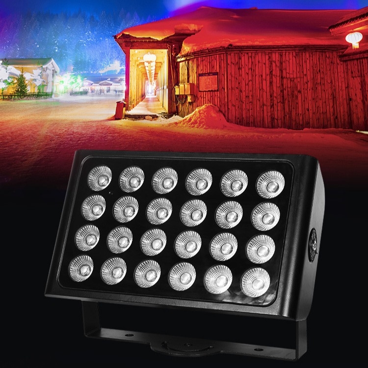 24x10w 4 en 1 Rgbw Led extérieur lave-murs lampes d'inondation jardin fête de mariage Dj lumière de scène
