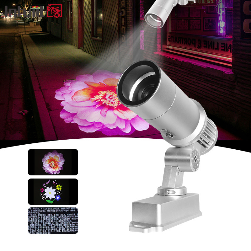 Globale personnalisée 60W HD IP65 étanche à l'eau lampe de projection de porte extérieure LED Publicité Lumière Logo Gobo Projecteur