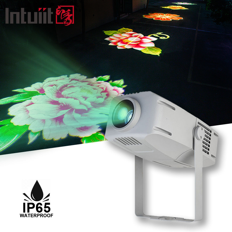 400W Décoration de jardin public de mariage Led Outdoor Gobo Logo Projection Light Avec plusieurs motifs dymatiques