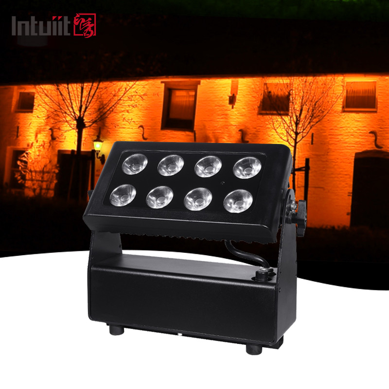 Proyecteur d'éclairage de ville sans fil à batterie étanche 8X15W RGBW LED Led Stage Lights