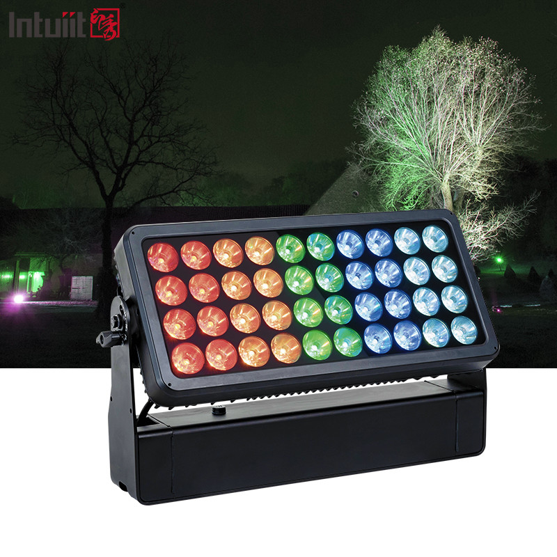 40X10W Noël en plein air bâtiment urbain solaire LED Matrice Strobe de mur Laver jusqu'à la lumière de la scène Ville de couleur lumière