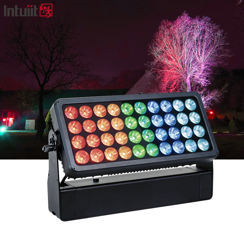 Éclairage extérieur DJ Event Blinder IP65 Citycolor Lavoir murale Stage 40X10W RGBW 4 en 1 Laveuse murale LED Ville de couleur
