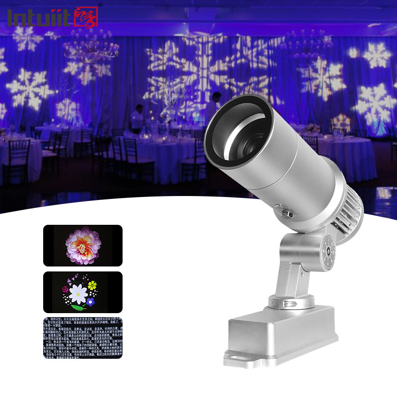 60W GOBO Logo Projecteur de lumière Projecteur de lampe pour magasin Mariage Restaurant Noël Événements publicitaires Signes d'utilisation en extérieur