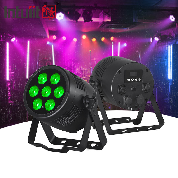RGBWA-UV 7x20W Dmx Led Par Can Light pour le paysage extérieur de la scène