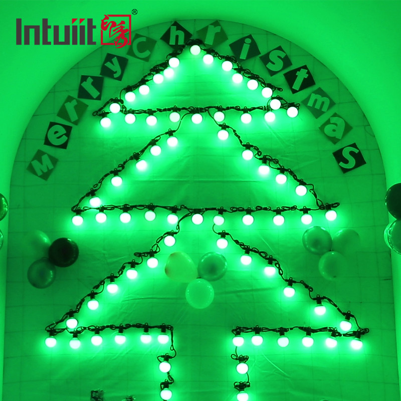 Éclairage des fêtes LED ampoule pixel LED Light imperméable à l'eau Dmx Rgbw Multi-Colour String Lumière de Noël ampoule à LED