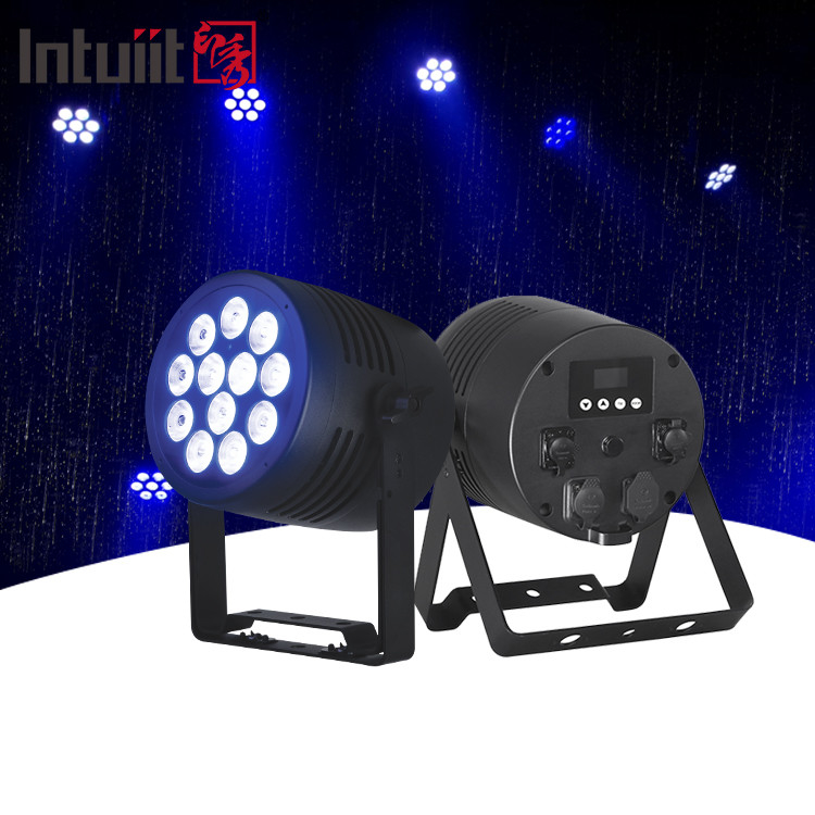 12*20w RGBWA+UV LED extérieur Uplights étanches sans fil Dmx batterie Par lumière pour la décoration de la maison Effets de scène Club d'événements