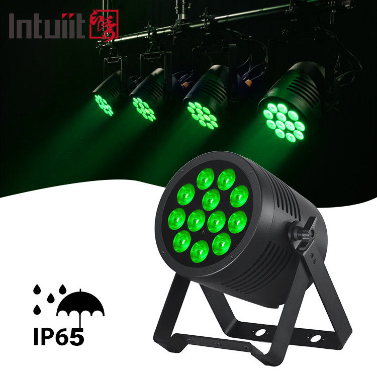 L'allumage d'aluminium RGBWA UV LED Par plat 12x20W éclairage DJ Par Cannes Dmx 512 Lumière de lavage éclairage de scène pour l'église