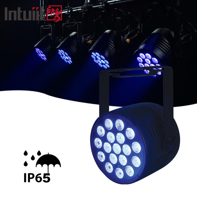 Éclairage LED à haute résistance à l'eau IP65 Led Rgbwauv 18*20w Outdoor Par DMX pour les événements de spectacles scéniques du parc