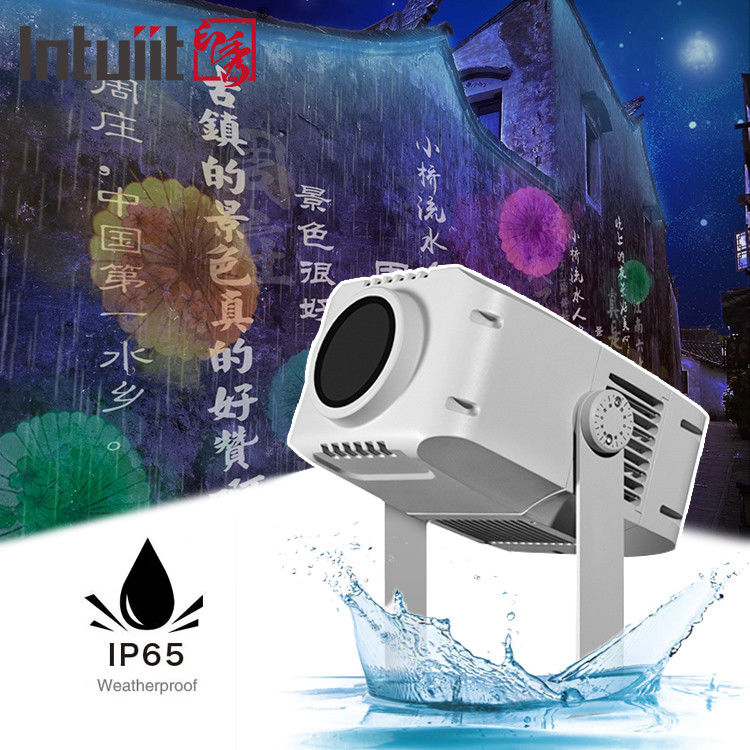 100W Waterproof Outdoor Projector Light IP65 Gobo Projector with LED Beam Effect DMX DMX512 Control Mode