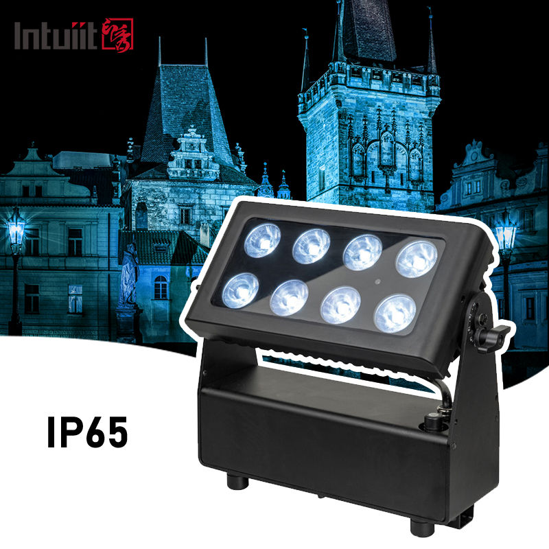 8x15W RGBW étanche à l'eau événement Laver DMX batterie alimentée par LED Stage Light