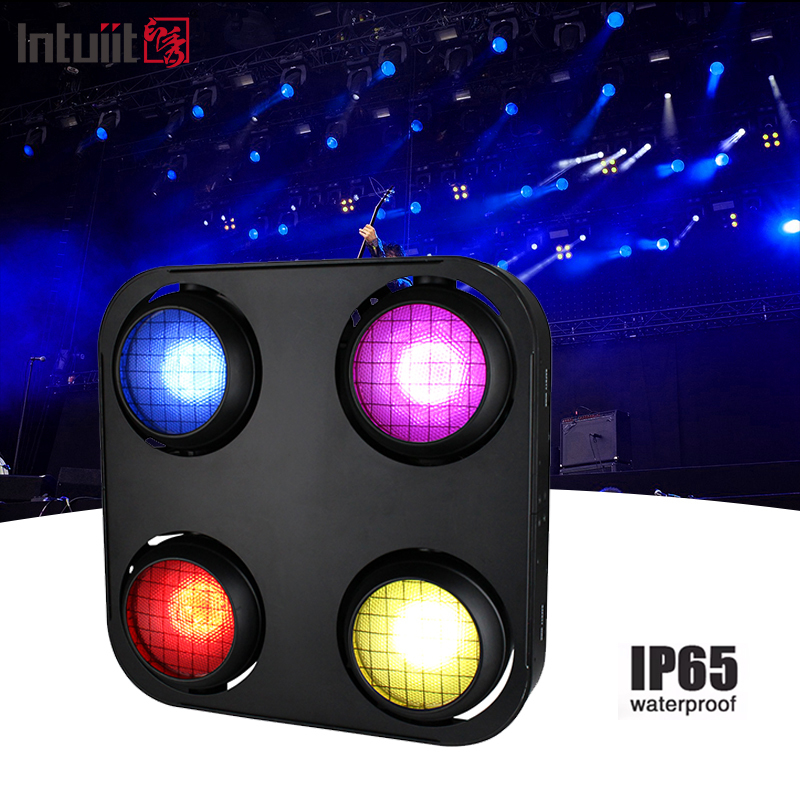 IP65 2 en 1 Ambre et blanc chaud imperméable à l'eau Cob Scene Blinder Light 4x90W 4Eyes Audience Dmx512 LED COB Blinder Light
