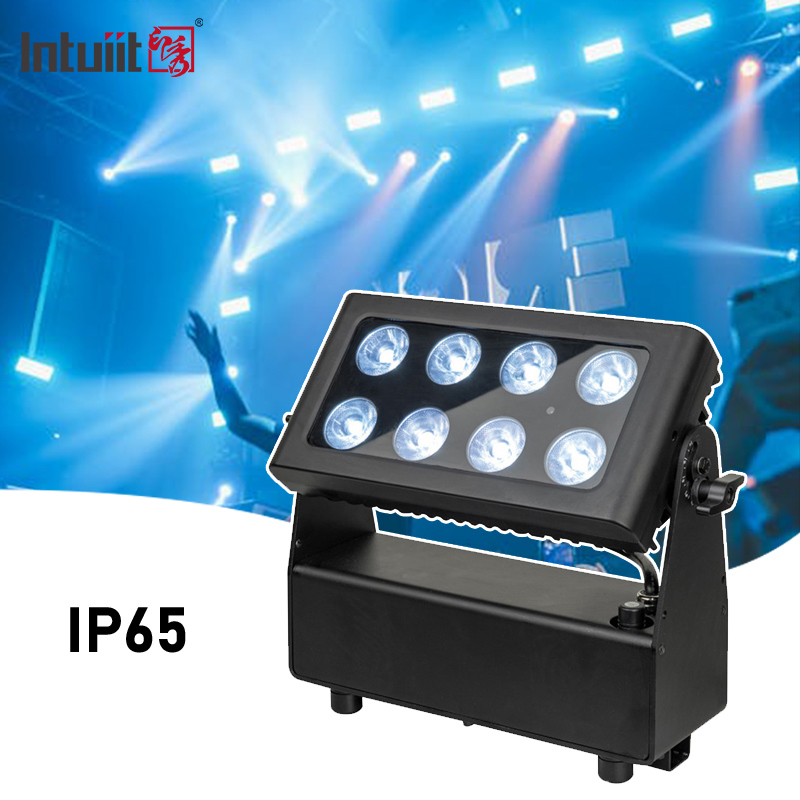 IP65 Lumière à batterie LED Lumière de tête mobile Lumières de scène haute puissance 8x15W Dmx512 Contrôle