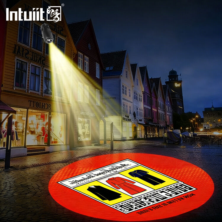 LED 60W à l'extérieur imperméable à l'eau Ip65 Halloween Noël Led Mariage Gobo rotatif projecteur Logo personnalisé Panneaux publicitaires lumière