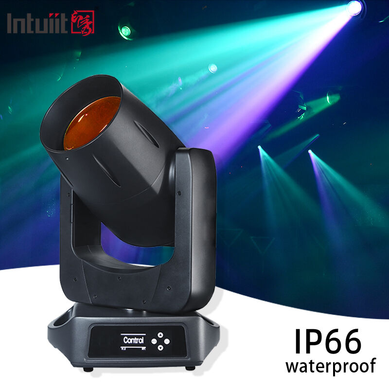 Projecteur asservi LED 200W IP66 avec 12+1 couleurs, contrôle DMX512/RDM pour théâtres, spectacles, mariages et clubs