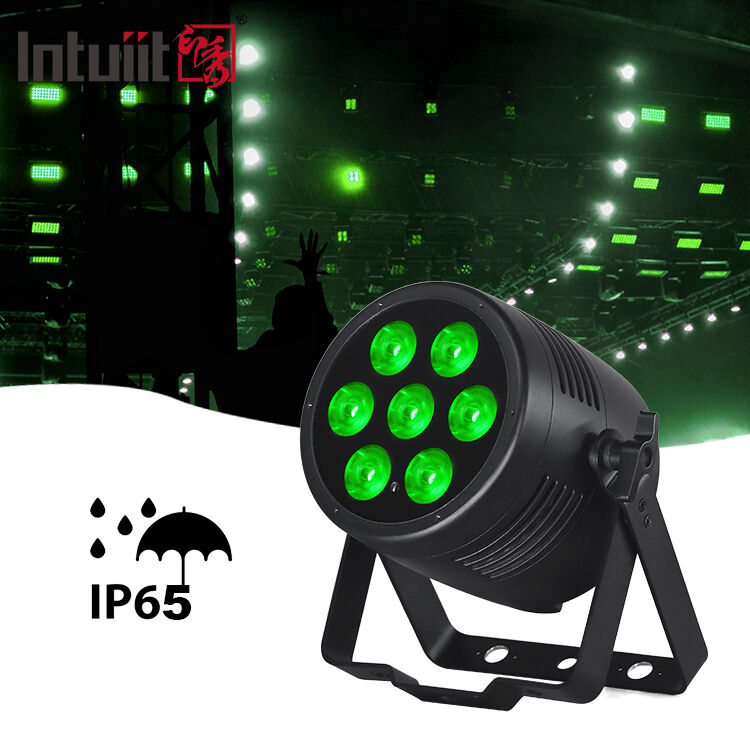 IP65 étanche à l'eau professionnel de la scène DJ Disco lumières 7 * 20W RGBWA UV 6in1 LED Par lumières avec DMX512 contrôle