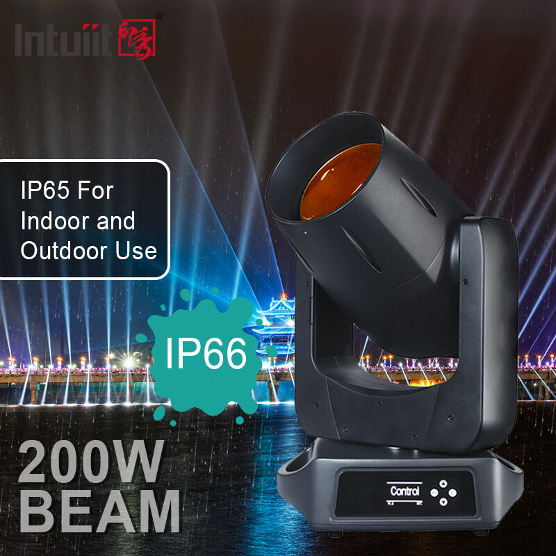 200W LED Faisceau tête mobile DMX Gobo IP66 8 Faces Prisme +4 Prisme linéaire Dj Scène tête mobile