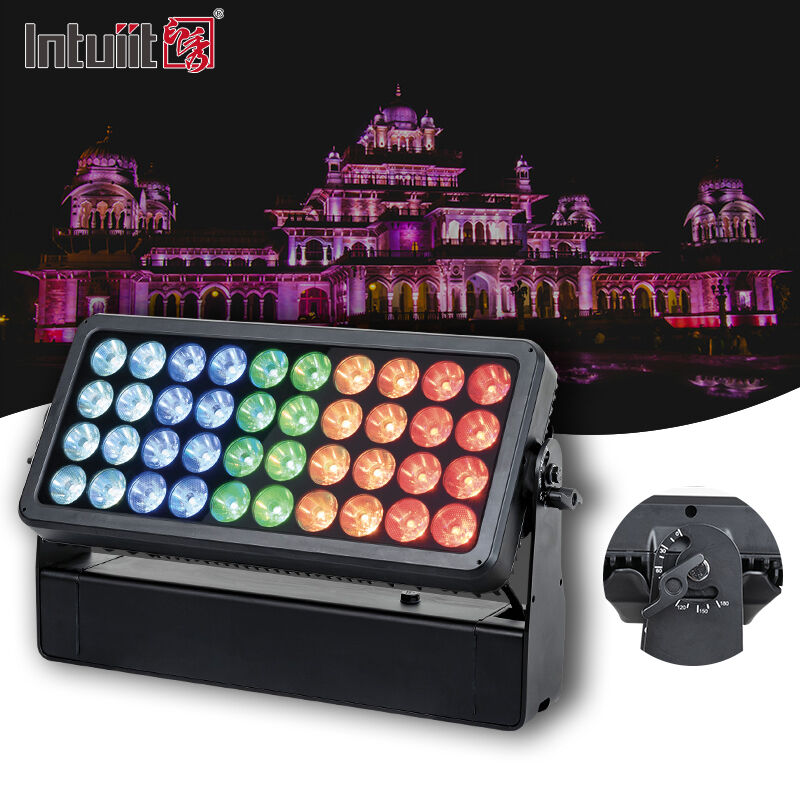 LED 40X10W RGBW 4 en 1 Étanche Extérieur Lave-mur Paysage Lampe LED Projecteur Mural Projecteur