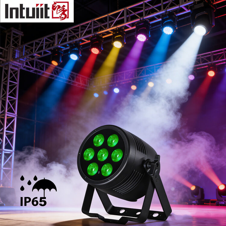Projecteur PAR LED RGBWA-UV 7x20W avec contrôle DMX512 pour événements, mariages, églises, scènes, fêtes