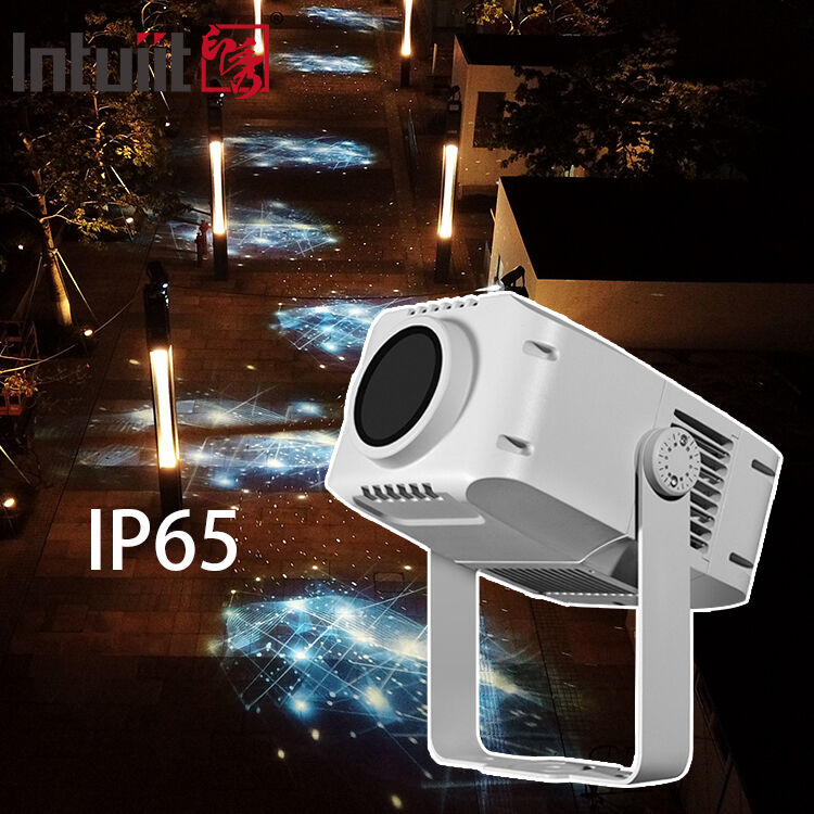 Projecteur LED rotatif imperméable à l'eau IP65 de 100 W - Lumière Gobo en alliage d'aluminium pour la publicité personnalisée du logo et la marque extérieure