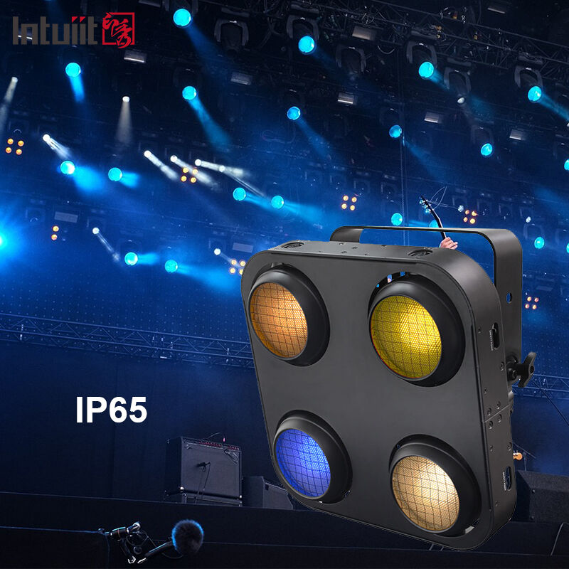 LED 4x90W 2-en-1 Blanc Chaud Ambre Blinder Light pour DJ Bar/Mariage/Scène Extérieur DMX512