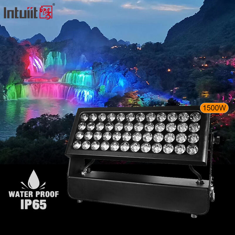 Projecteur LED RGBW 4 en 1 haute puissance 1500W pour fêtes de mariage et architectures paysagères