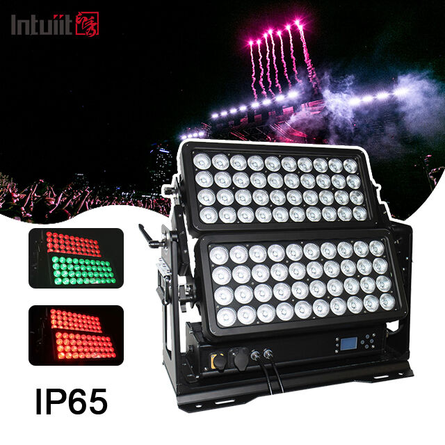 LED 800W éclairage de scène extérieur double couche ville couleur éclairage murale lave-vaisselle LED projecteur pour bar DJ Décoration de bâtiment IP65 DMX
