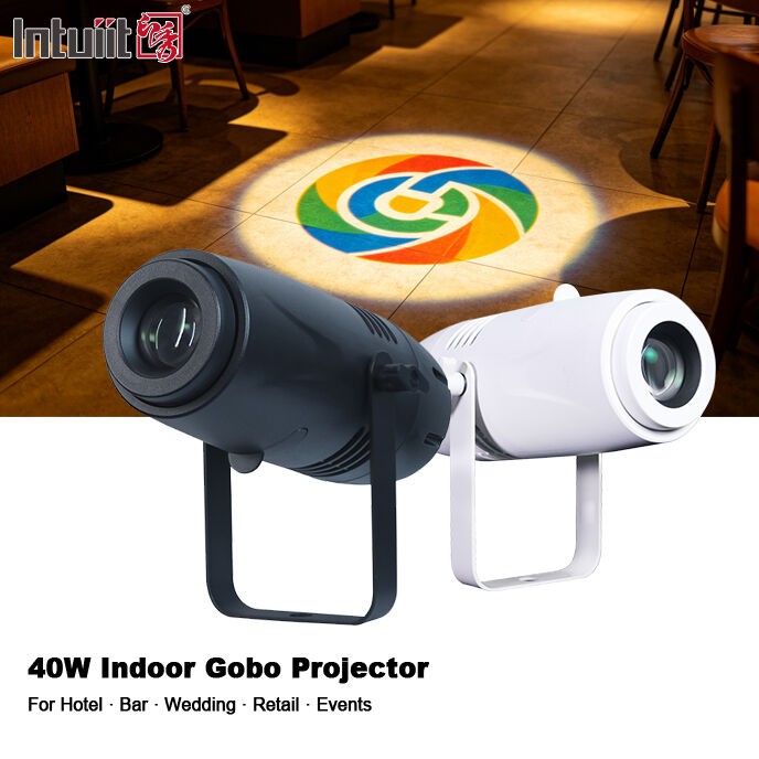 Projecteur publicitaire LED haute définition 40W, projecteur de logo Gobo certifié CE RoHs