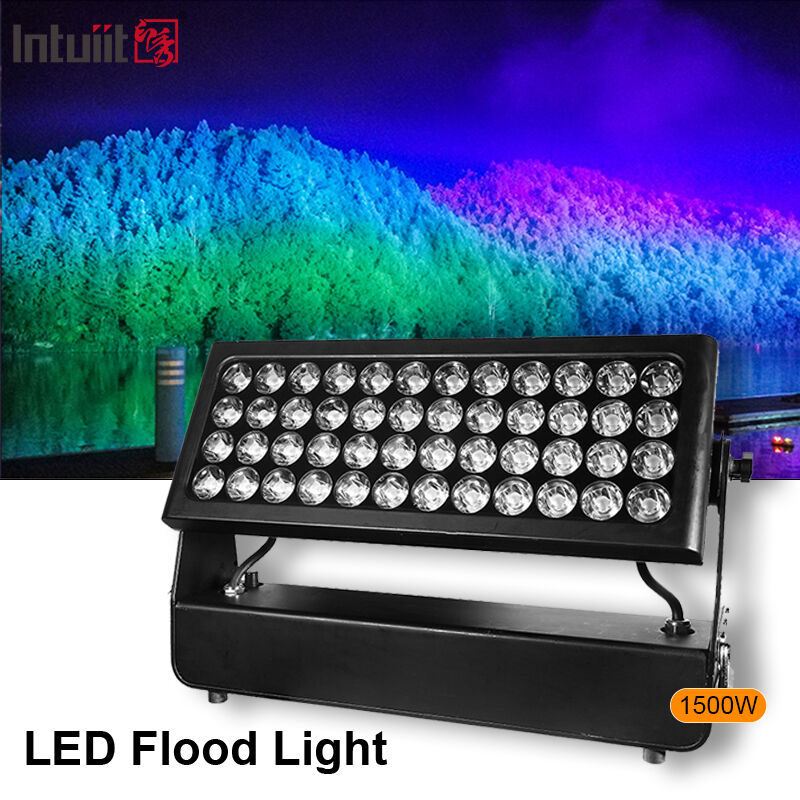 Professionnel de l'extérieur IP65 imperméable à l'eau 1500W RGBW 4 en 1 LED laveur de murs projecteur pour l'éclairage de paysage urbain architectural