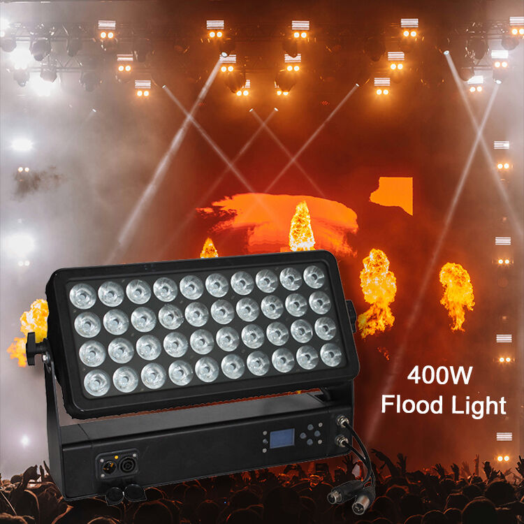 Projecteur LED RGBW 4 en 1, imperméable conforme à la norme IP65, éclairage d'extérieur professionnel, 40x10W, éclairage mural à large faisceau, pour éclairage architectural de paysage urbain