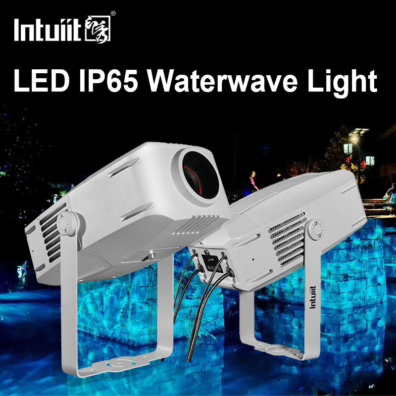Projecteur d'effet d'onde d'eau IP65 extérieur | LED RGBW, options de 60W à 400W, DMX512, lumière ondulatoire mobile pour façades, jardins