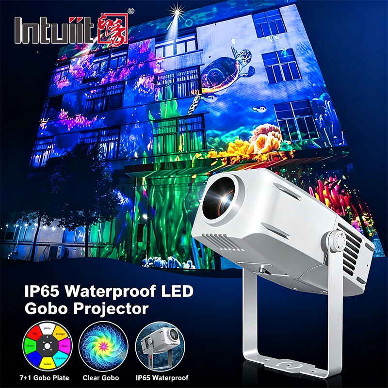 Projecteur Gobo LED 400W IP65 Extérieur DMX512 Motif Personnalisé pour Bâtiments, Publicité et Événements
